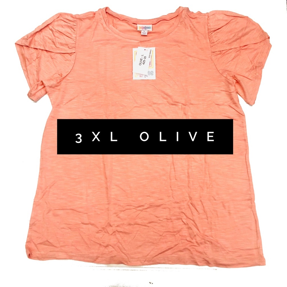 NWT 3x Olive Tee LulaRoe LLR